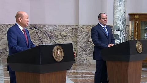 عبدالفتاح السيسي ورشاد العليمي