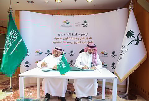 "نادي الإبل" و"محمية الإمام عبدالعزيز الملكية" تتفقان على دعم "موروث الصحراء"