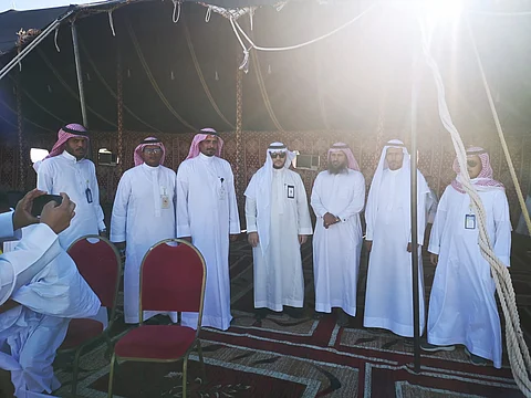 في موسمه الأول.. مركز استقبال ضيوف الرحمن في طريق الهجرة يودّع الحجاج