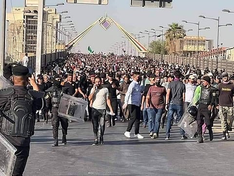 الوضع يتأزم في بغداد.. أنصار التيار الصدري على أبواب المنطقة الخضراء