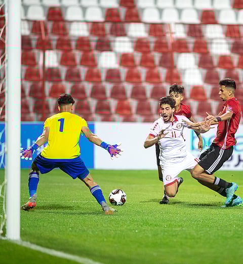 منتخب ليبيا يفوز على منتخب لبنان في المجموعة الثالثة