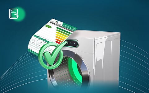 بطاقة كفاءة الطاقة للغسالات تتضمن معلومات مهمة تساعد المستهلك في الوثوق بالمنتج