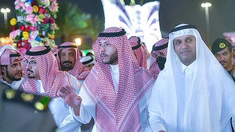 الأمير سعود بن نهار وأحمد القثامي "أرشيفية"