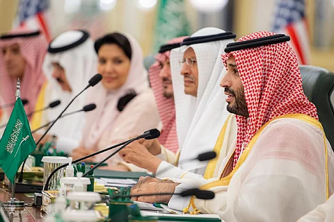ولي العهد الأمير محمد بن سلمان خلال اجتماعه بالرئيس الأمريكي جو بايدن