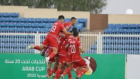 فرحة لاعبي المنتخب التونسي بالفوز