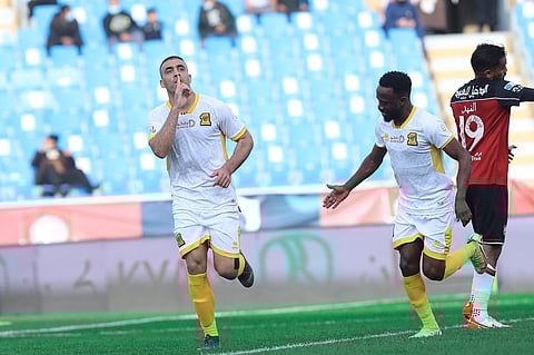 عبد الرزاق حمدالله لاعب نادي الاتحاد