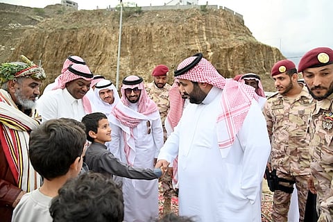 الأمير محمد بن عبدالعزيز يلتقي أهالي مركز الحشر