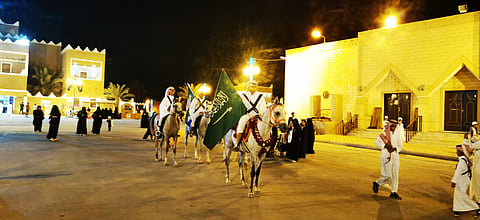 جانب من احتفال بلدية روضة سدير باليوم الوطني 92