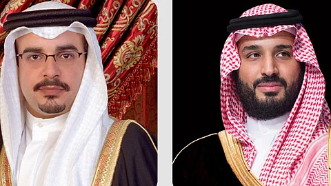 الأمير محمد بن سلمان والأمير سلمان بن حمد آل خليفة