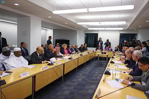 اجتماع لأعضاء لجنة مبادرة السلام العربية والدول الأوروبية