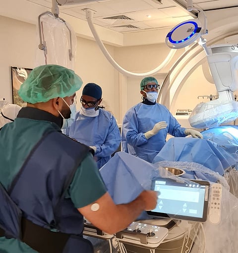 قسطرة الشريان الكبدي