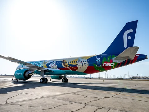 طائرة طراز A320neo من أسطول طيران ناس