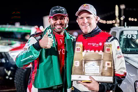 البطل العالمي يزيد الراجحي يتُوج بلقب رالي القصيم