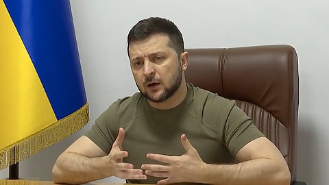 الرئيس الأوكراني فولوديمير زيلينسكي