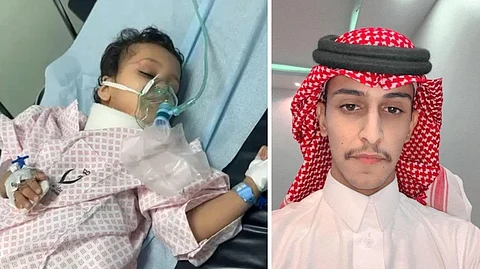 الشاب خالد العض ينقذ الطفل "غيث" من داخل الخزان