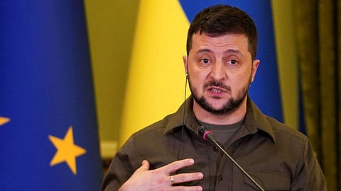 الرئيس الأوكراني فولوديمير زيلينكسي