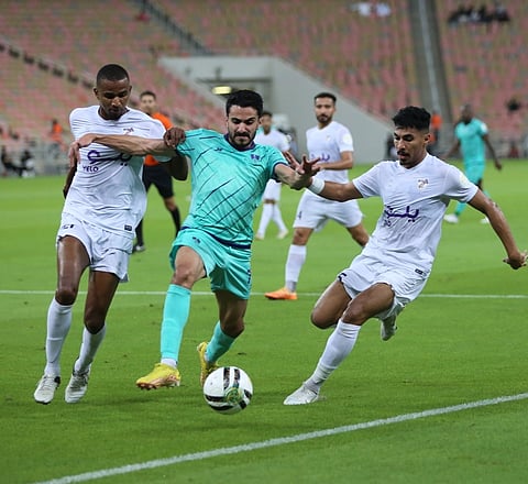 جانب من لقاء الأهلي وجدة بدوري يلو