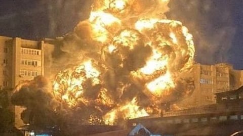 سقوط الطائرة العسكرية من طراز سوخوي سو-34