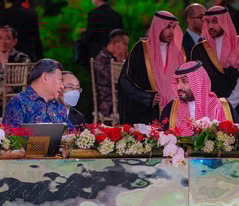 بالصور.. ولي العهد يشارك في مأدبة عشاء قادة مجموعة العشرين