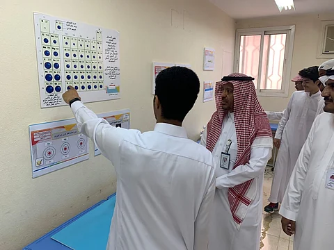 "ثانوية زيد بن الأرقم" تستعرض تاريخ علماء المسلمين في الأسبوع العربي للكيمياء
