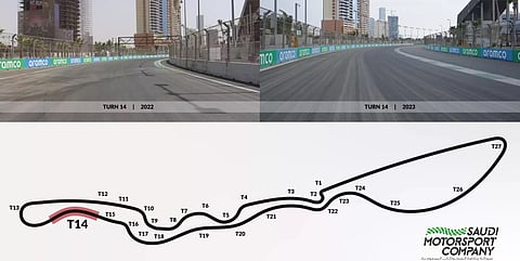 رياضة المحركات السعودية تُجري تعديلات إضافية بحلبة كورنيش جدة
