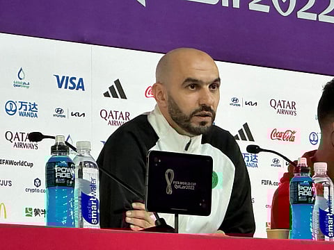 وليد الركراكي مدرب منتخب المغرب