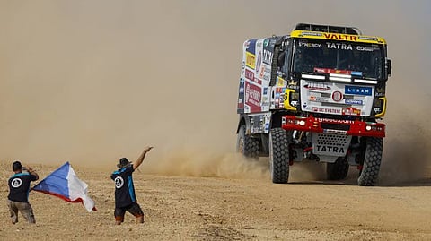 جانب من منافسات رالي داكار السعودية