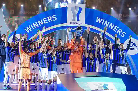 فريق إنتر ميلان يتوج بكأس السوبر الإيطالي