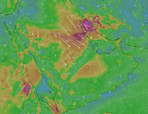 جمعية الطقس: رياح شمالية نشطة تُثير الغبار على أجزاءٍ من الشرقية والوسطى
