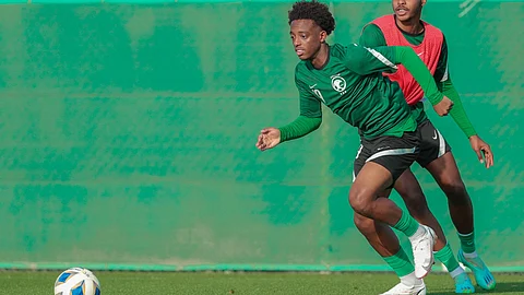 جانب من تدريبات لاعبي المنتخب السعودي للشباب