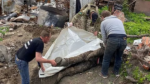 جثة جندي روسي