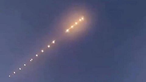 أجسام مضيئة مجهولة ظهرت في سماء الصين