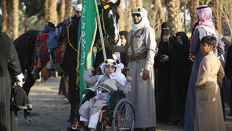 جانب من احتفالات محافظة تيماء بيوم التأسيس