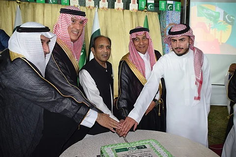 جانب من احتفال قنصلية باكستان في جدة بذكرى يوم التأسيس السعودي