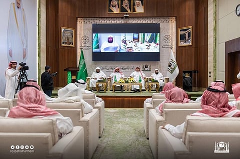 "السديس": كلمة خادم الحرمين في "يوم العَلَم" تؤكِّد اعتزاز المملكة بهويتها الدينية والوطنية