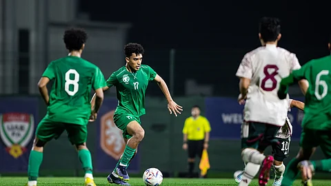جانب من لقاء المنتخب السعودي لسن 18 عام ونظيره المكسيكي