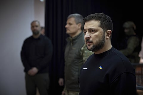 الرئيس الأوكراني فلاديمير زيلينسكي