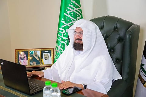 الرئيس العام لشؤون المسجد الحرام والمسجد النبوي فضيلة الشيخ الدكتور عبدالرحمن بن عبدالعزيز السديس