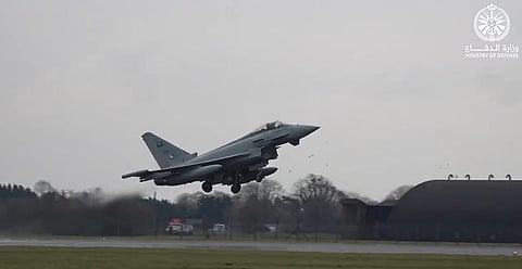 طائرة سعودية من طراز "التايفون"