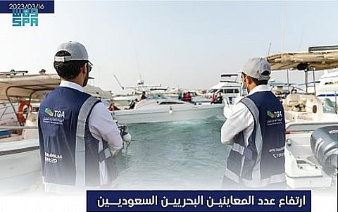 ارتفاع أعداد المعاينين البحريين السعوديين بنسبة 83% في 2022م