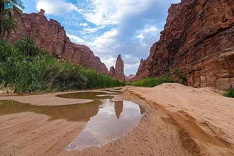 شاهد وادي الديسة.. هنا نحْت الماء والهواء للصخور