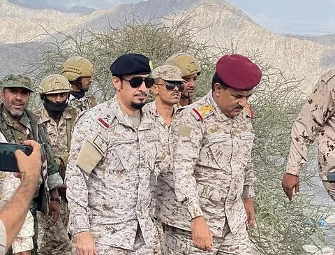 "البقمي" و"الشهراني" يزوران العميد طارق صالح بمقرّ قيادة قوات المقاومة الوطنية في عدن