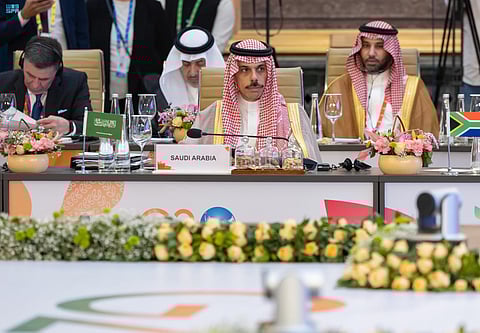 فيصل بن فرحان يشارك في اجتماع وزراء خارجية مجموعة العشرين