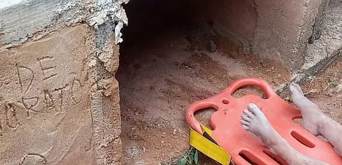 بعد دفنها حية.. شاهد إنقاذ امرأة من داخل قبر في البرازيل