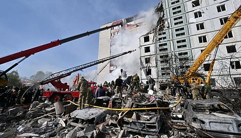 آثار القصف الروسي على أوكرانيا