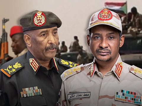 "البرهان" يتهم "حميدتي" بالسعي إلى الاستيلاء على السلطة