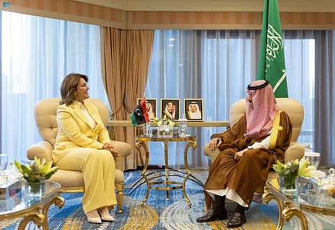 "فيصل بن فرحان" يبحث مع وزيرة خارجية ليبيا تعزيز العلاقات بين البلدين