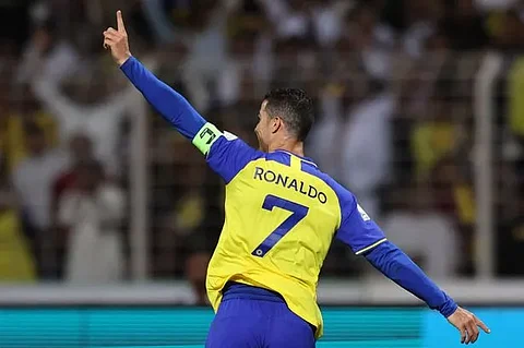 لاعب نادي النصر السعودي كريستيانو رونالدو