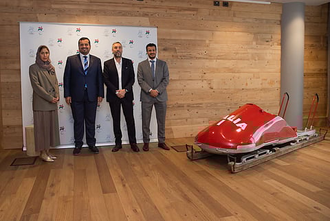 "بن جلوي" يجتمع برئيس دورة الألعاب الشتوية "ميلانو كورتينا 2026"