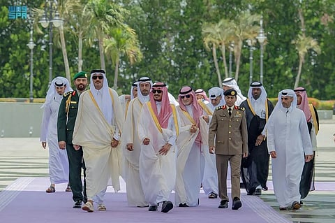 أمير قطر وملك الأردن ونائب رئيس الإمارات وولي عهد الكويت يصلون إلى جدة للمشاركة في القمة العربية 32